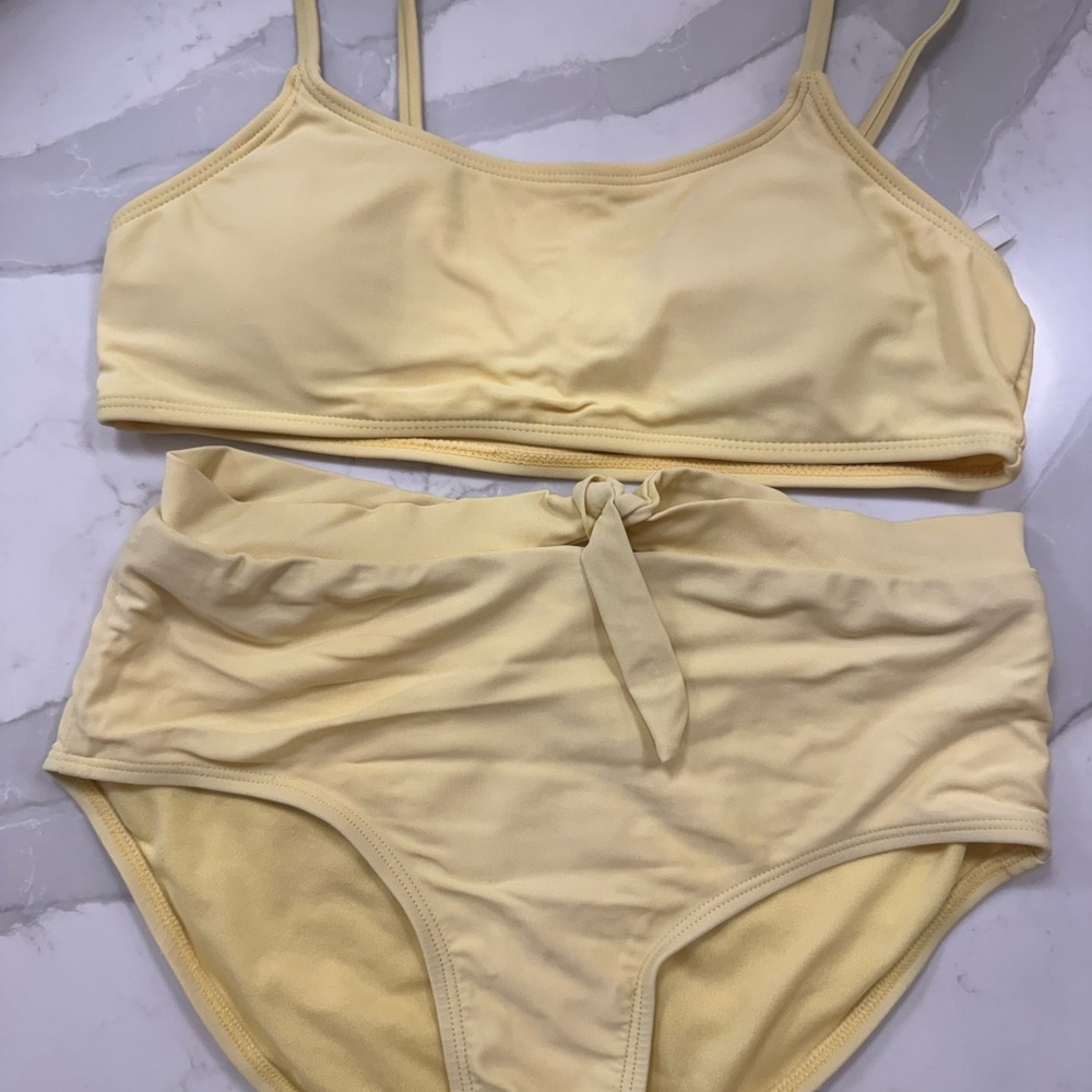 Girls Yellow Swimsuit